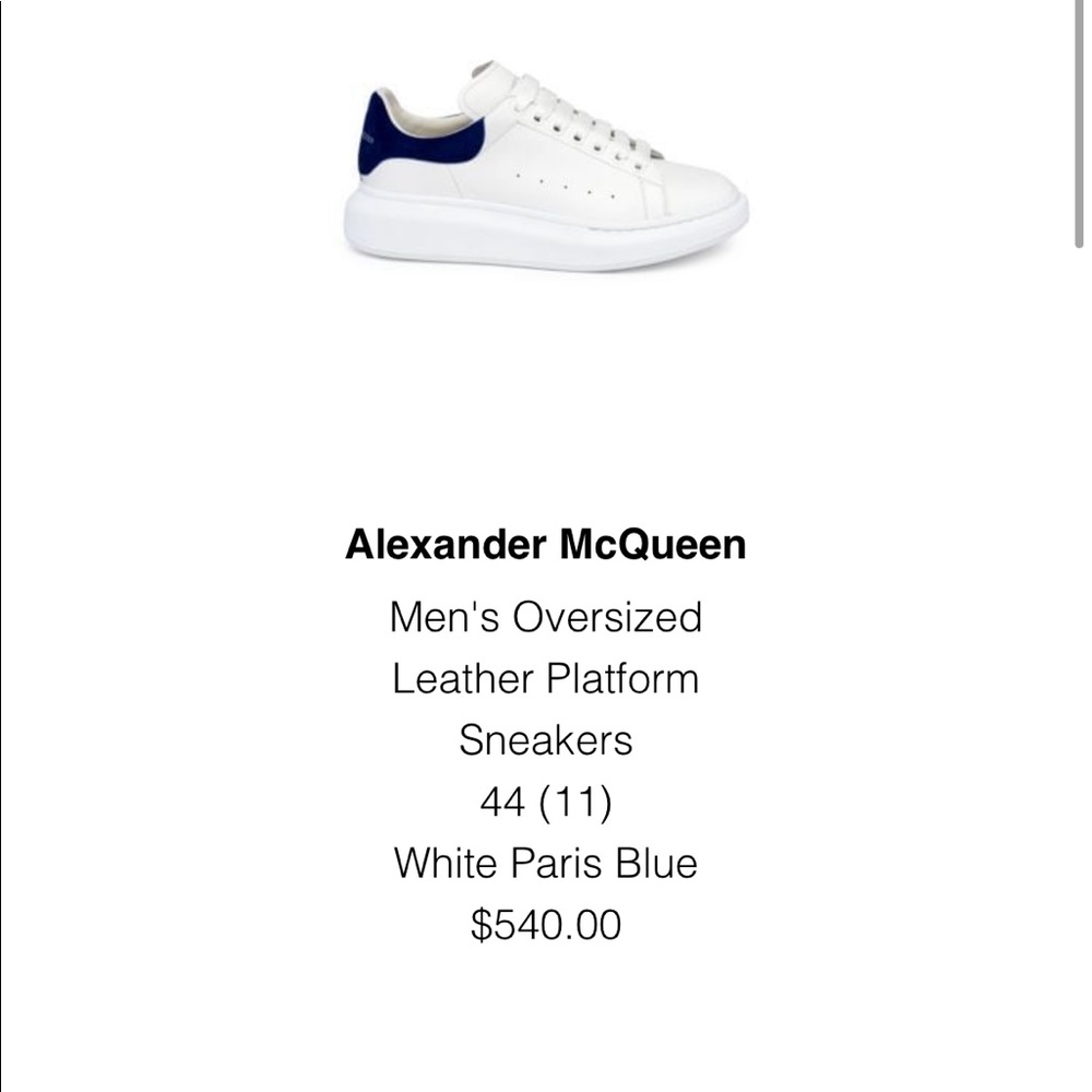 2 pair of alexander McQueen sneaker 100% authentic